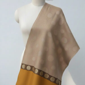 Light Skin Shawl With Small Size Border