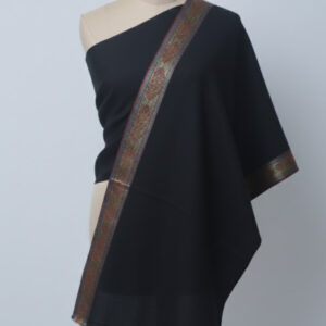 Black Shawl With Big Side Border