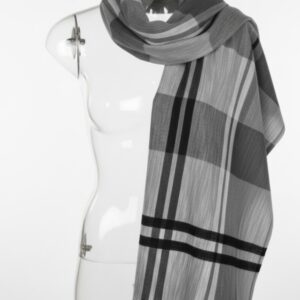 Grey Check Stole