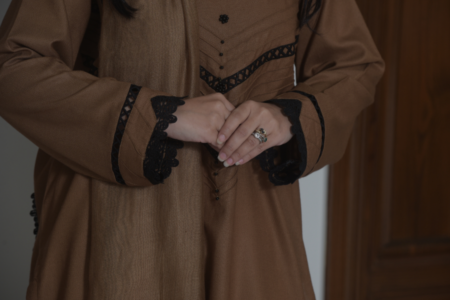 Brown Dhanak 3Pc (3)