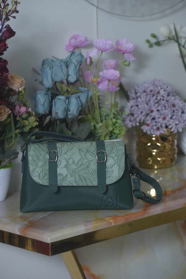 Contrast Olive Green Bag