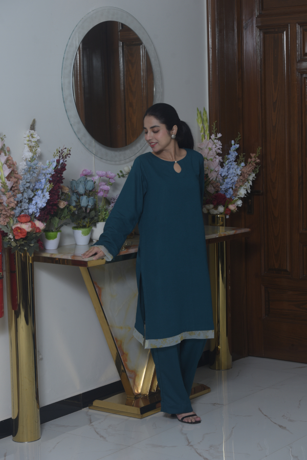 Blue silk karandi - Image 4