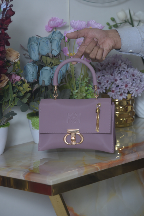 3 Layers Purple Hand Bag