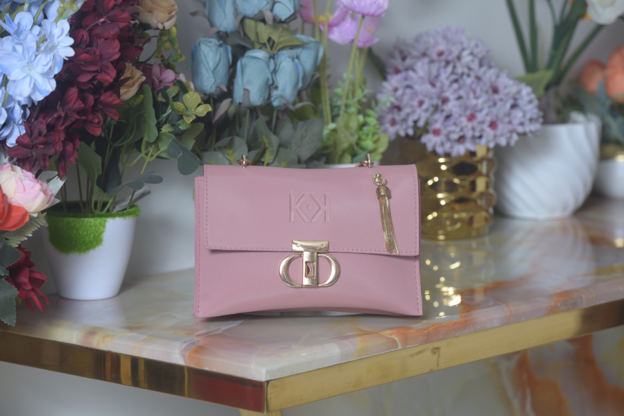 Three Layers Peach Hand Bag