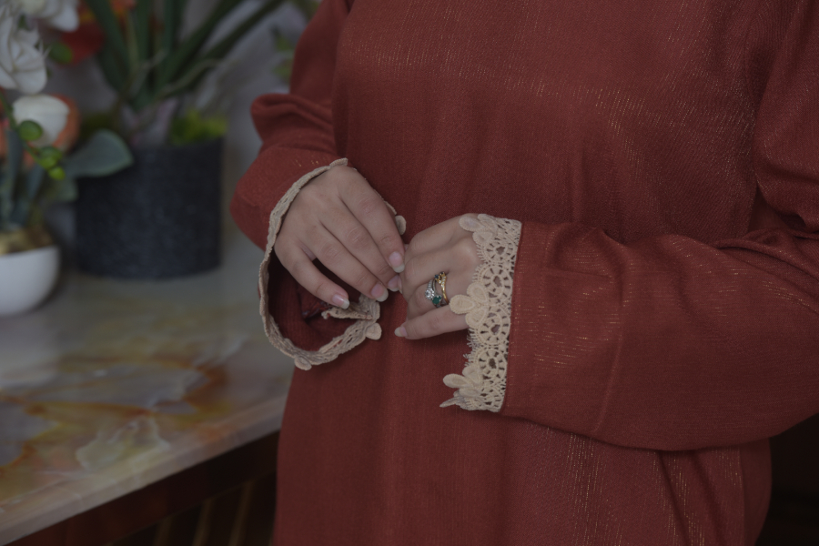 Orange Zari Wool - Image 4