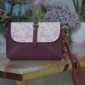 Contrast Maroon Bag