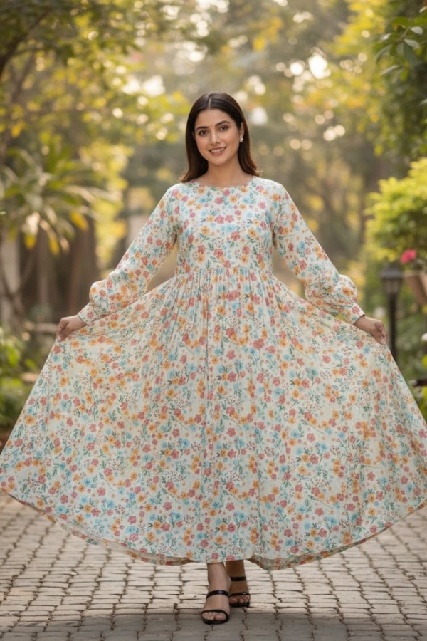 White Honeycomb Frock