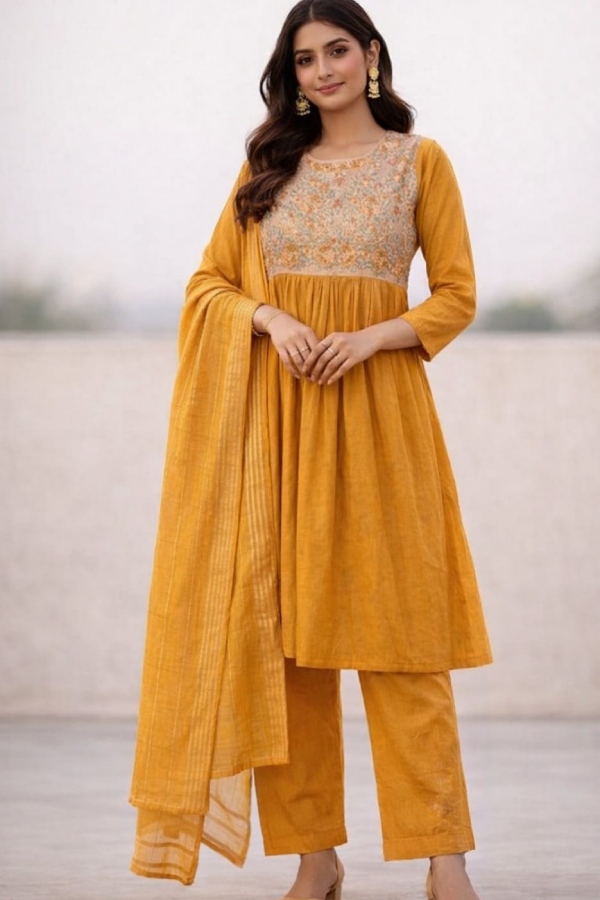 Jackard Lawn Dhani 3PC