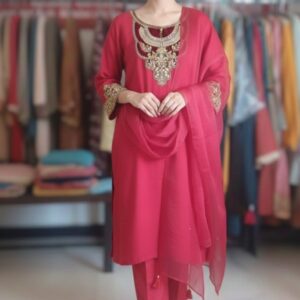 Red Rose Viscose 3PC