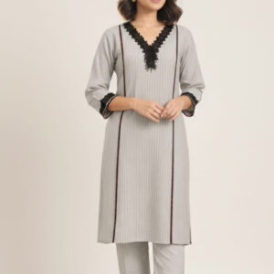 Black and Sky Blue Coord set