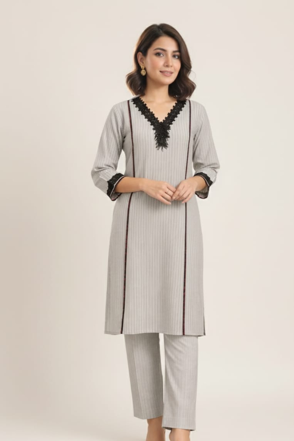 Black and Sky Blue Coord set